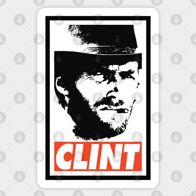 CLINT Sticker by Nerd_art